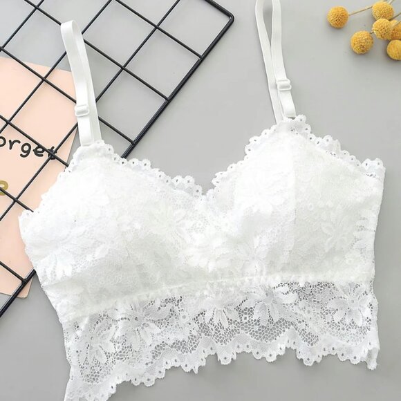 Abercrombie & Fitch Other - Abercrombie & Fitch White Lace Bralette - NWOT